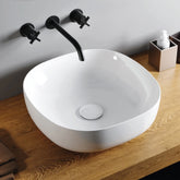 LAVABO DA APPOGGIO IN CERAMICA BIANCA MODELLO ZIP
